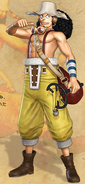 Usopp w One Piece: Pirate Warriors 2.