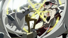 Kizaru attacks Whitebeard