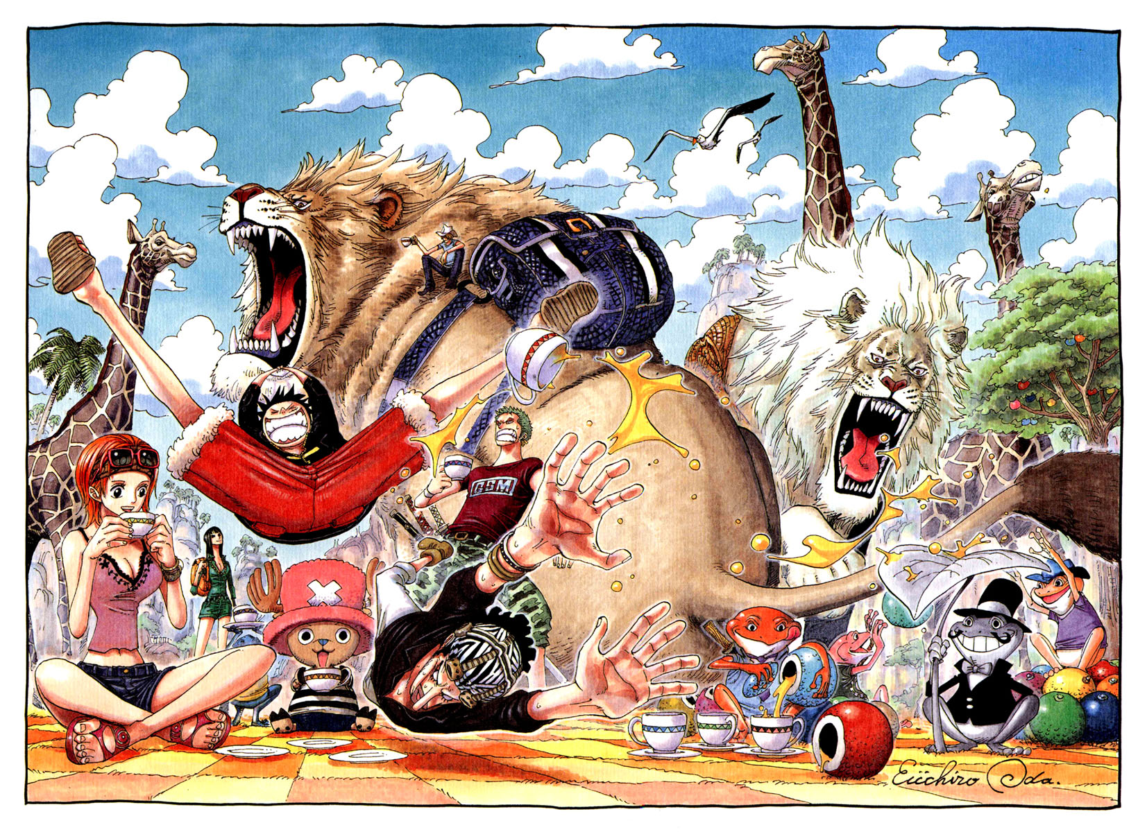 One Piece Color Walk 3 Lion One Piece Wiki Fandom