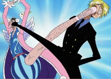 Sanji vs. Bon Clay.