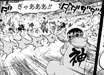 Even as chaos erupted, the Knights of God proceeded to kill civilians and pirates alike.