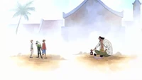 Barbanegra le dice a Luffy que los sueños jamás acabarán.