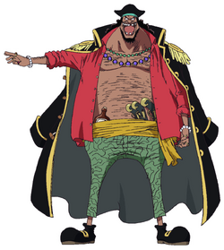 Barba Negra Timeskip é baseado no anime de One Piece