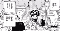 Chopper soigne les blessures de Luffy