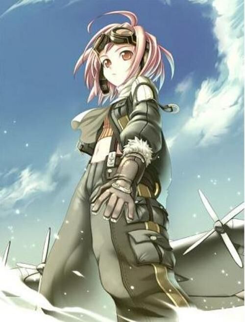 HD wallpaper: anime girl, gunner, miltary, pink hair, smile, one person,  women | Wallpaper Flare