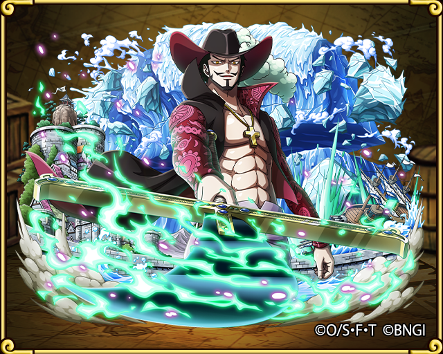 Hawk Eyes Mihawk Black Blade Night One Piece Treasure Cruise