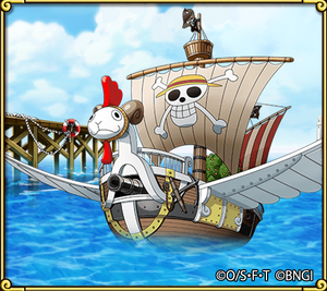 AUG238129 - ONE PIECE GRAND SHIP COLL THOUSAND SUNNY FLYING MDL