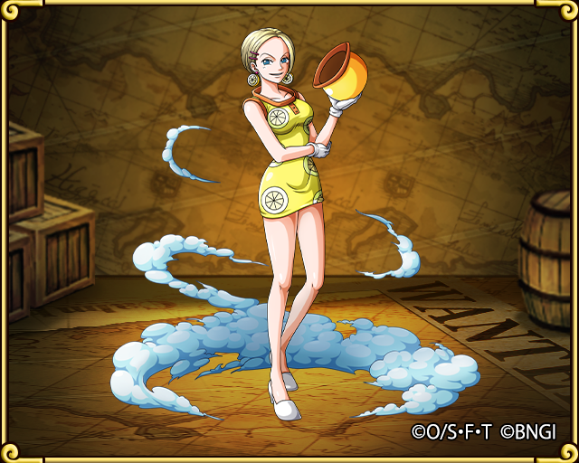 TR One Piece Kilo Kilo No Mi(Kilo-Kilo Fruit) *User Miss Valentine The user  are able to change their weight from where they can decease their weight to  fly and increase their weight