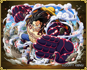 Monkey D Luffy Gear Four Bounceman One Piece Treasure Cruise Wiki Fandom