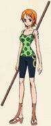 Nami's outfit in the Arlong Arc.