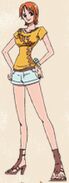 Nami's aoutfit in the Sabaody Archipelago Arc.