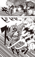 Genos destroys the monsters in pursuit