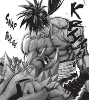 Suiryu stopping Choze with his muscle