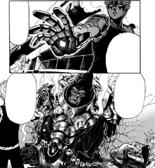 Genos defeats Armored Gorilla