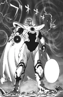 Blast prepares to further restrain Void with another gravity orb.