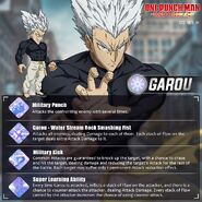 A new update featuring Garou and his moves.