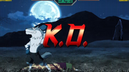 Garou's wolf avatar wins a match