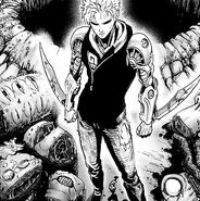 Genos' newly-installed arm blades