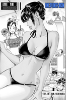 Fubuki à la piscine avec le Clan Fubuki sur la couverture du chapitre 80