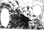 The previous monsters' remains after being killed by Saitama ("Tatsumaki's Day Off")