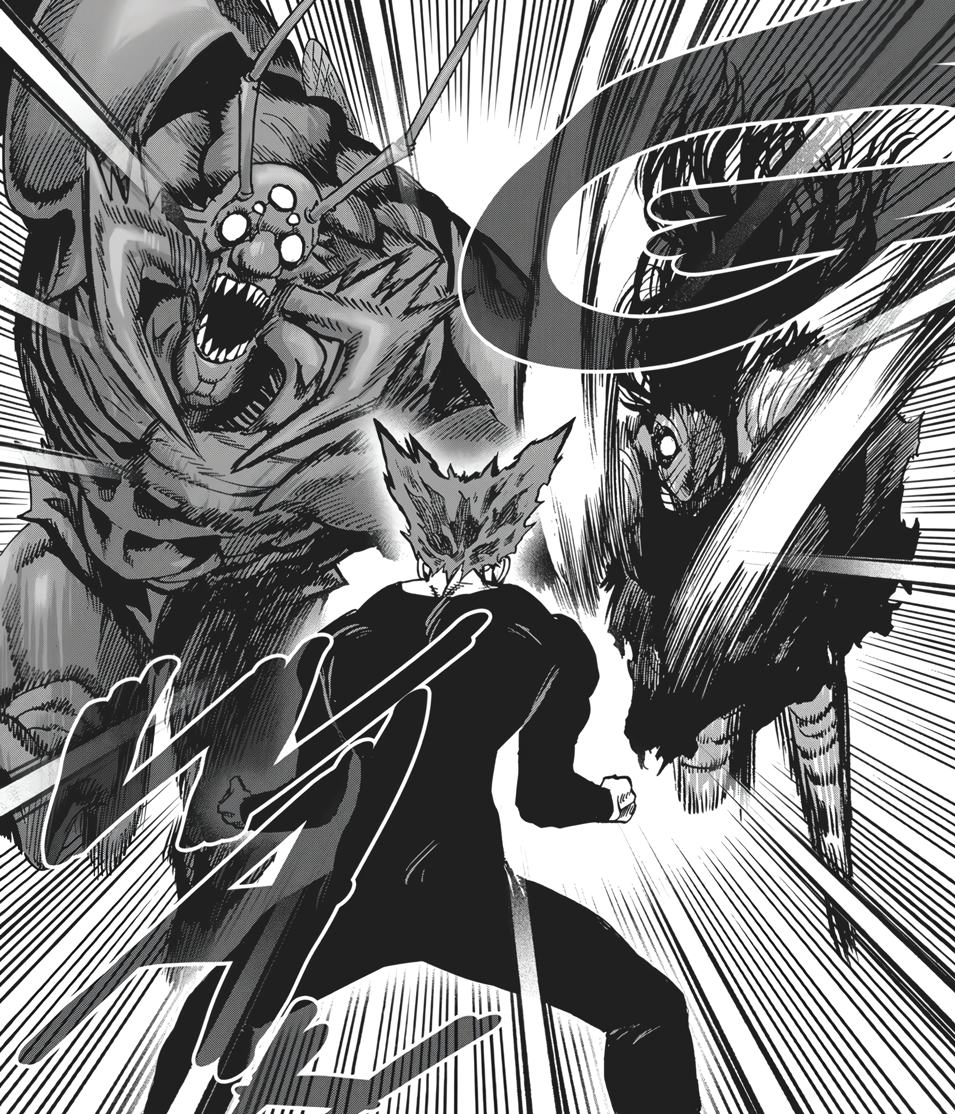 Garou Vs Royal Ripper And Bug God One Punch Man Wiki Fandom Mangá.pretendo fazer um especial do garou futuramente além de algo mais memorável em relação ao metal bat e watchdog man. garou vs royal ripper and bug god