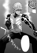 Prepared to spar with Saitama