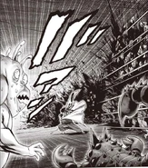 A bunch of monsters killed/about to be killed by Atomic Samurai