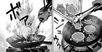 Sonic cooking the monster cell.