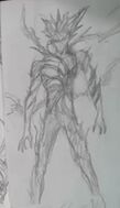 Sketch of Garou's design as his limiter begins to break