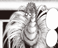 Phoenix Man's appearance in the manga