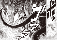 Orochi breathing heat-attacks on Garou