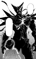 Garou's appearance after undergoing a mutation in his fight against Saitama