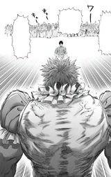 The crowd recognizing Sweet Mask and cheering for him