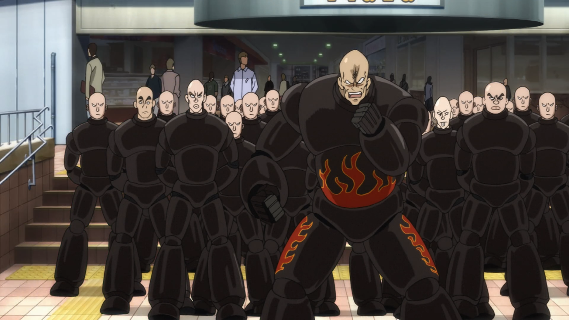 Noticed today that King made his first unofficial appearance in the anime  when hammerhead is giving his speech in episode 4 | /r/OnePunchMan |  One-Punch Man | Know Your Meme