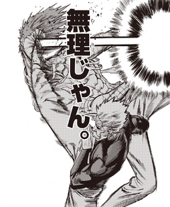 Poor Garou's face