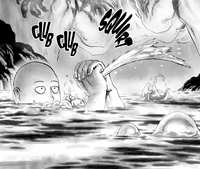 Saitama immerses in magma