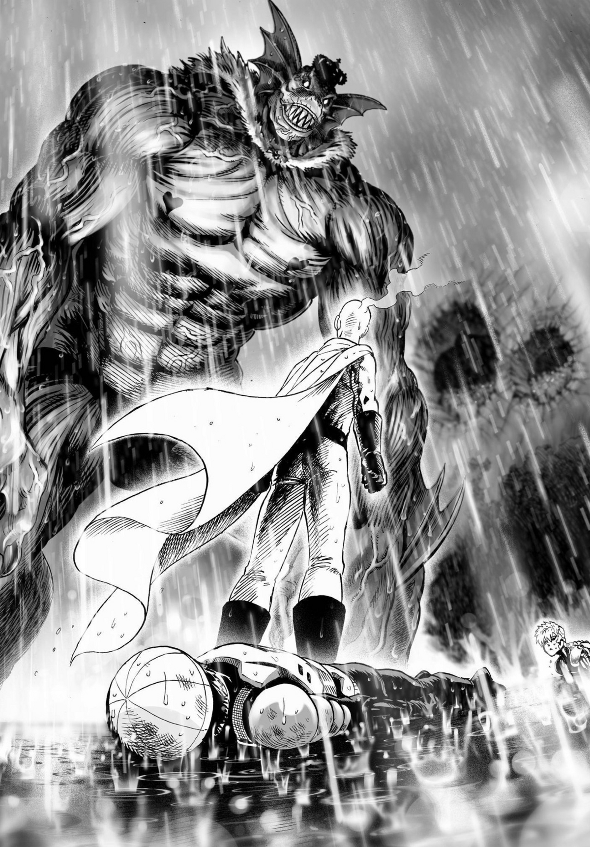 Rolling To Be The King Manga Saitama vs. Deep Sea King | One-Punch Man Wiki | Fandom