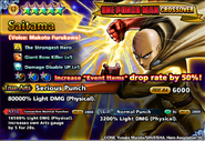 Saitama's stats