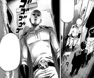 Saitama greets Fubuki