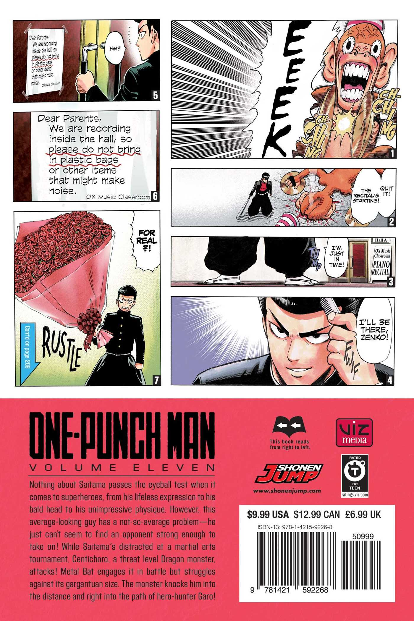 Volume 11 One Punch Man Wiki Fandom