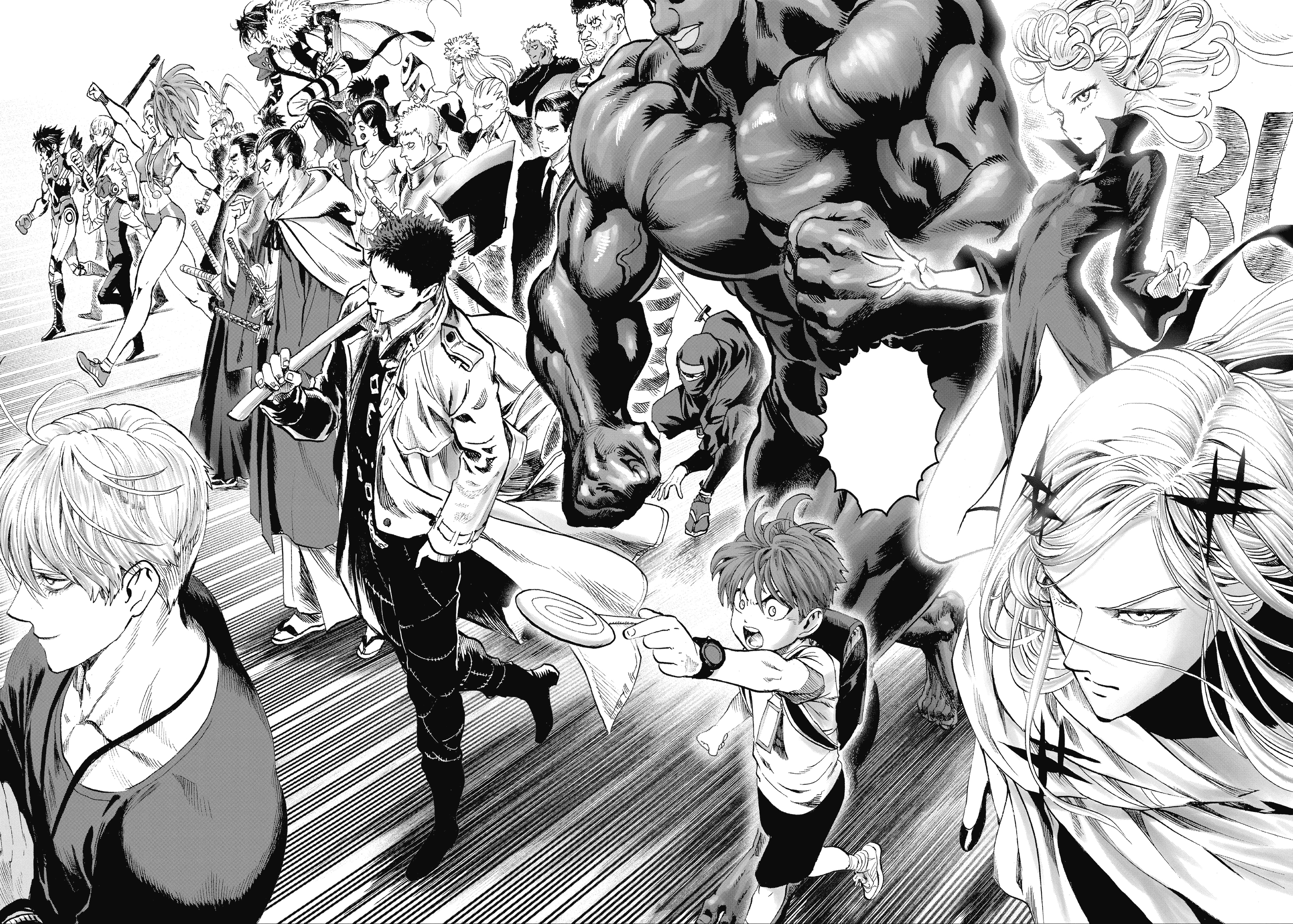 One punch man manga 216, Los monstruos restantes