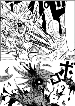 Webcomic garou vs manga boros