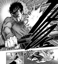 Garou punches Metal Bat back