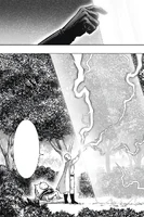 Saitama stops the blade of the attack.