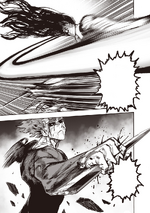 Garou catches and breaks Royal Ripper's blade.png
