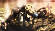 An exhausted Genos