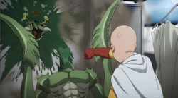 Saitama pulvérise Mante le Joli