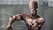 Saitama being serious