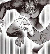 Ape-like being defeated by Double Hole