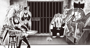 Guards of Waganma's cell, one of them named Raptora (Chapter 97)